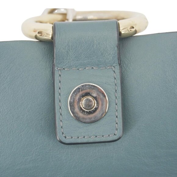 Chloe  Faye Small Suede Shoulder Bag Gray - Picture 8 of 16